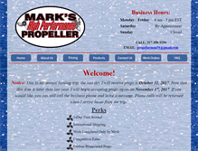 Tablet Screenshot of marksprops.com